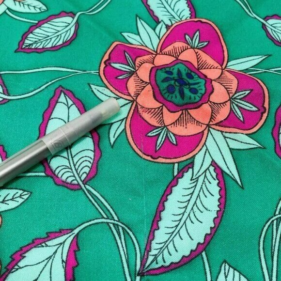 Scarf Handkerchief Tablecloth Bandanna Big 30” Square Flower Boho Hippie Retro - Picture 12 of 12